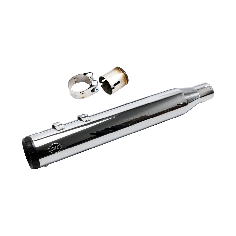 S&S CYCLE - 2-INTO-1 SWINDLER EXHAUST CONVERSION KIT - 4" - CHROME - M8 TOURING