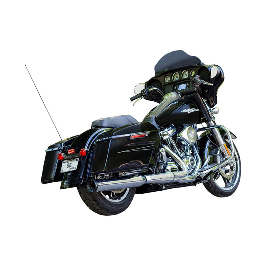 S&S CYCLE - 2-INTO-1 SWINDLER EXHAUST CONVERSION KIT - 4" - CHROME - M8 TOURING