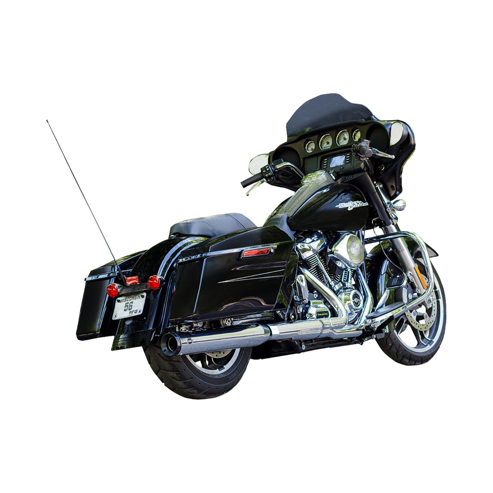 S&S CYCLE - 2-INTO-1 SWINDLER EXHAUST CONVERSION KIT - 4" - CHROME - M8 TOURING