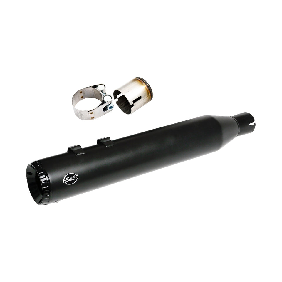 S&S CYCLE - 2-INTO-1 SWINDLER EXHAUST CONVERSION KIT - 4-1/2" - BLACK - M8 TOURING