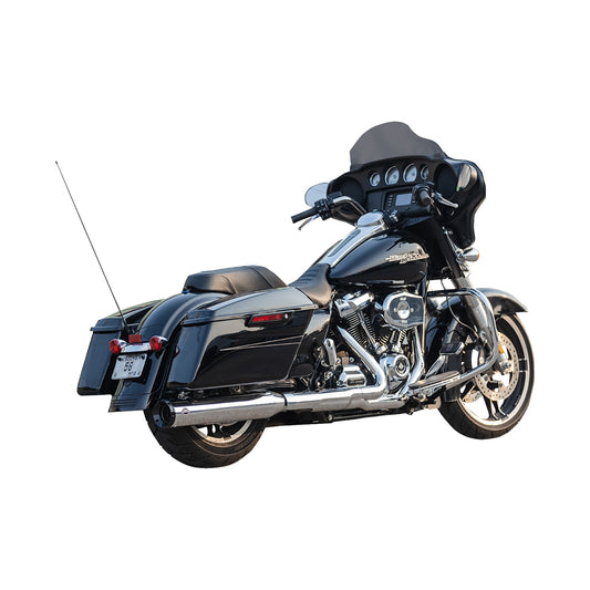 S&S CYCLE - 2-INTO-1 SWINDLER EXHAUST CONVERSION KIT - 4-1/2" - CHROME - M8 TOURING