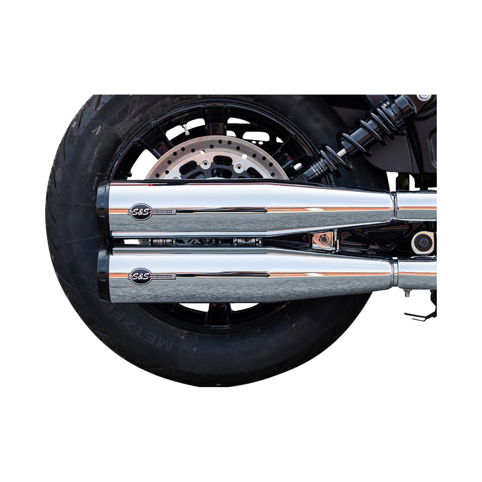 S&S CYCLE - GRAND NATIONAL SLIP-ON MUFFLERS - CHROME - 50-STATE