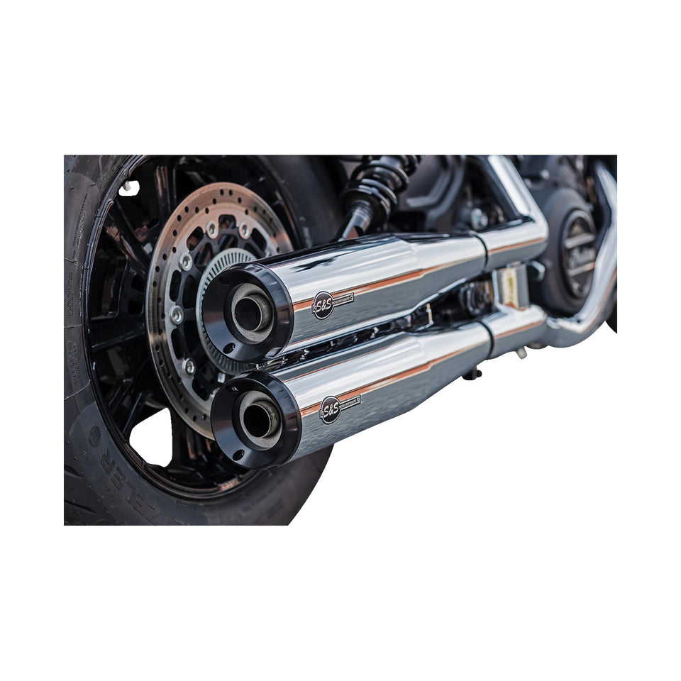 S&S CYCLE - GRAND NATIONAL SLIP-ON MUFFLERS - CHROME - 50-STATE