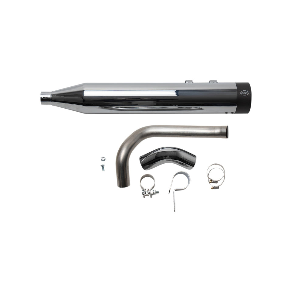 S&S CYCLE - SHADOW MUFFLER KIT - CHROME - '09-'16 FL