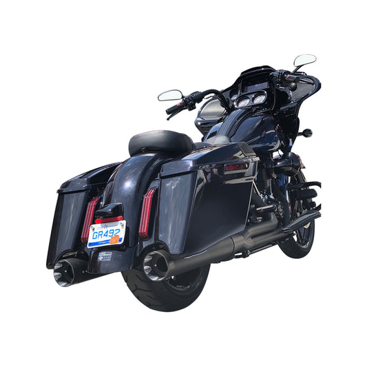 S&S CYCLE - SHADOW MUFFLER KIT - BLACK - '09-'16 FL