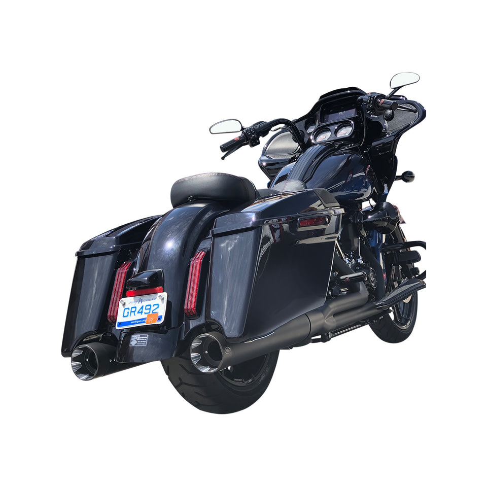 S&S CYCLE - SHADOW MUFFLER KIT - BLACK - '09-'16 FL