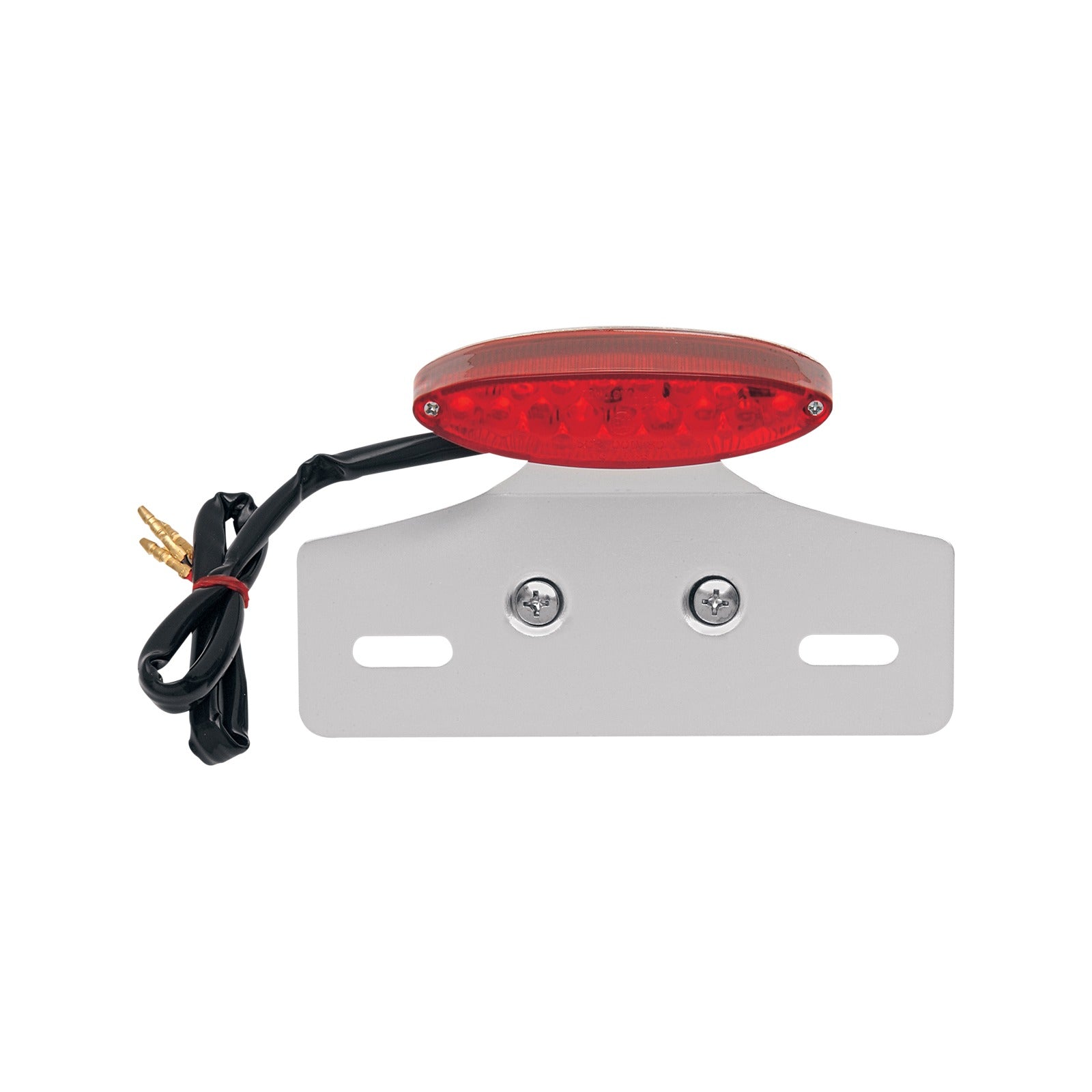 DRAG SPECIALTIES - TAILLIGHT/LICENSE PLATE MOUNT - CAT EYE -RED LENS - CLEAR LED