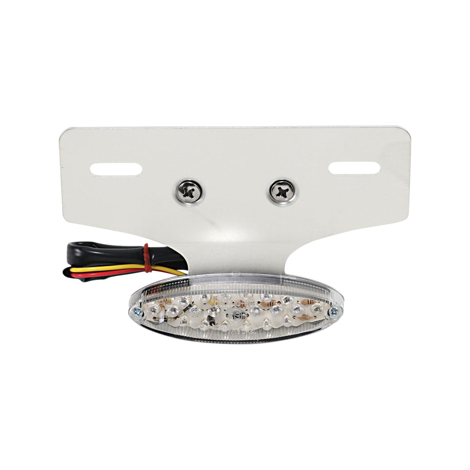 DRAG SPECIALTIES - TAILLIGHT/LICENSE PLATE MOUNT - CAT EYE -CLEAR LENS - RED LED