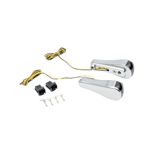 ALLOY ART - TURN SIGNALS - LED - FRONT - SMOOTH - CHROME