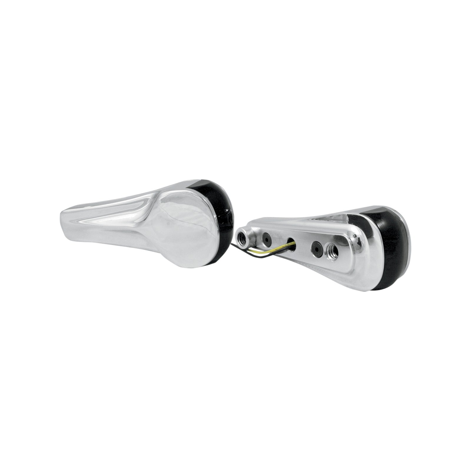 ALLOY ART - TURN SIGNALS - LED - FRONT - SMOOTH - BLACK