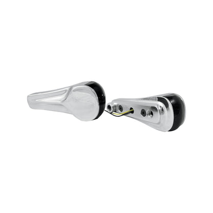 ALLOY ART - TURN SIGNALS - LED - FRONT - SMOOTH - BLACK