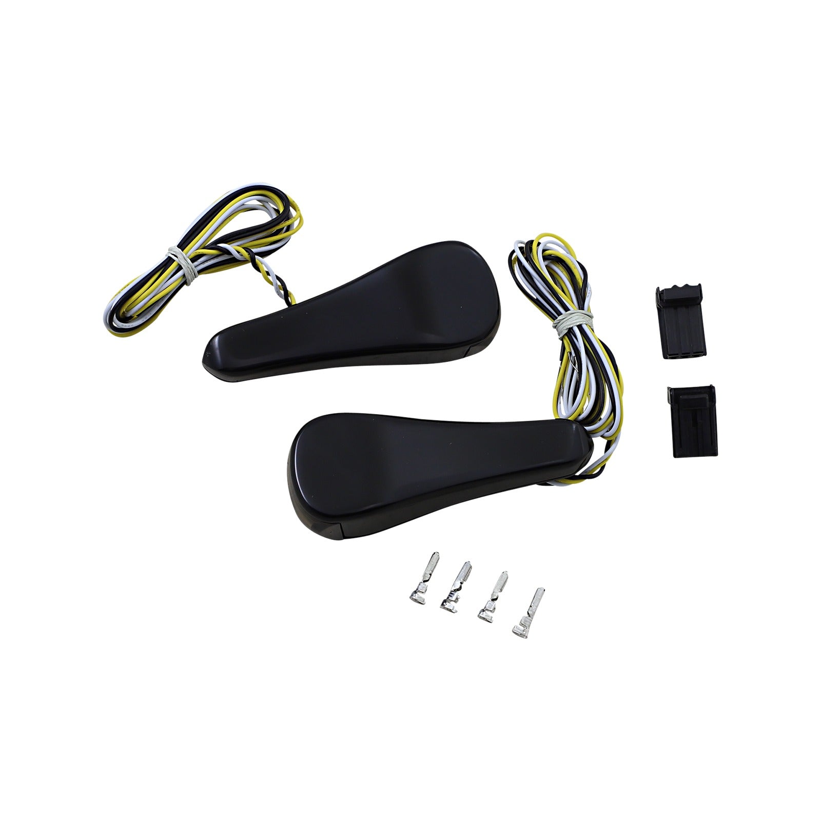 ALLOY ART - TURN SIGNALS - LED - FRONT - SMOOTH - BLACK