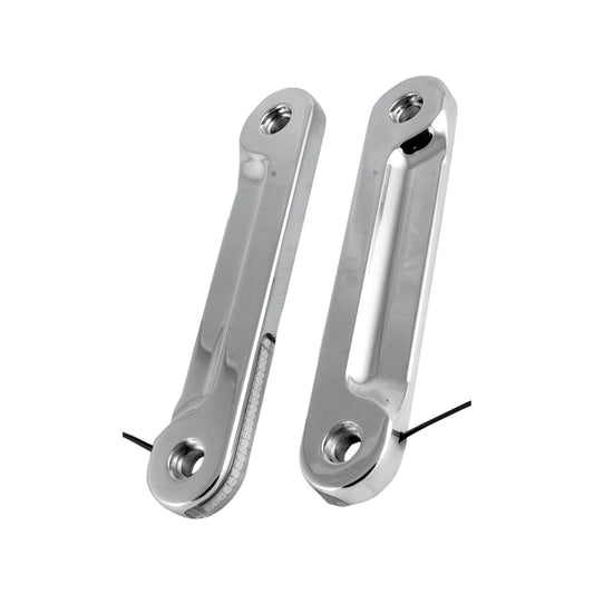 ALLOY ART - LED FRONT SIGNAL LIGHT - FLHX - CHROME/CLEAR