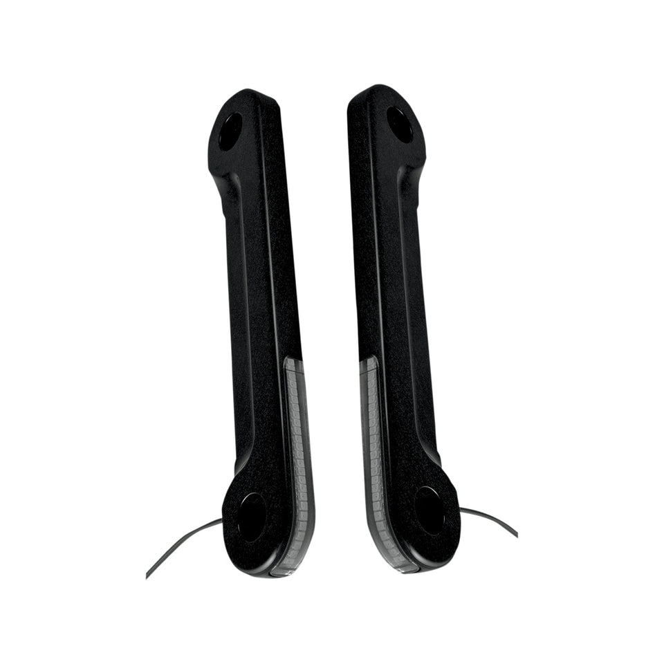 ALLOY ART - LED FRONT SIGNAL LIGHT - FLHX - BLACK/SMOKE