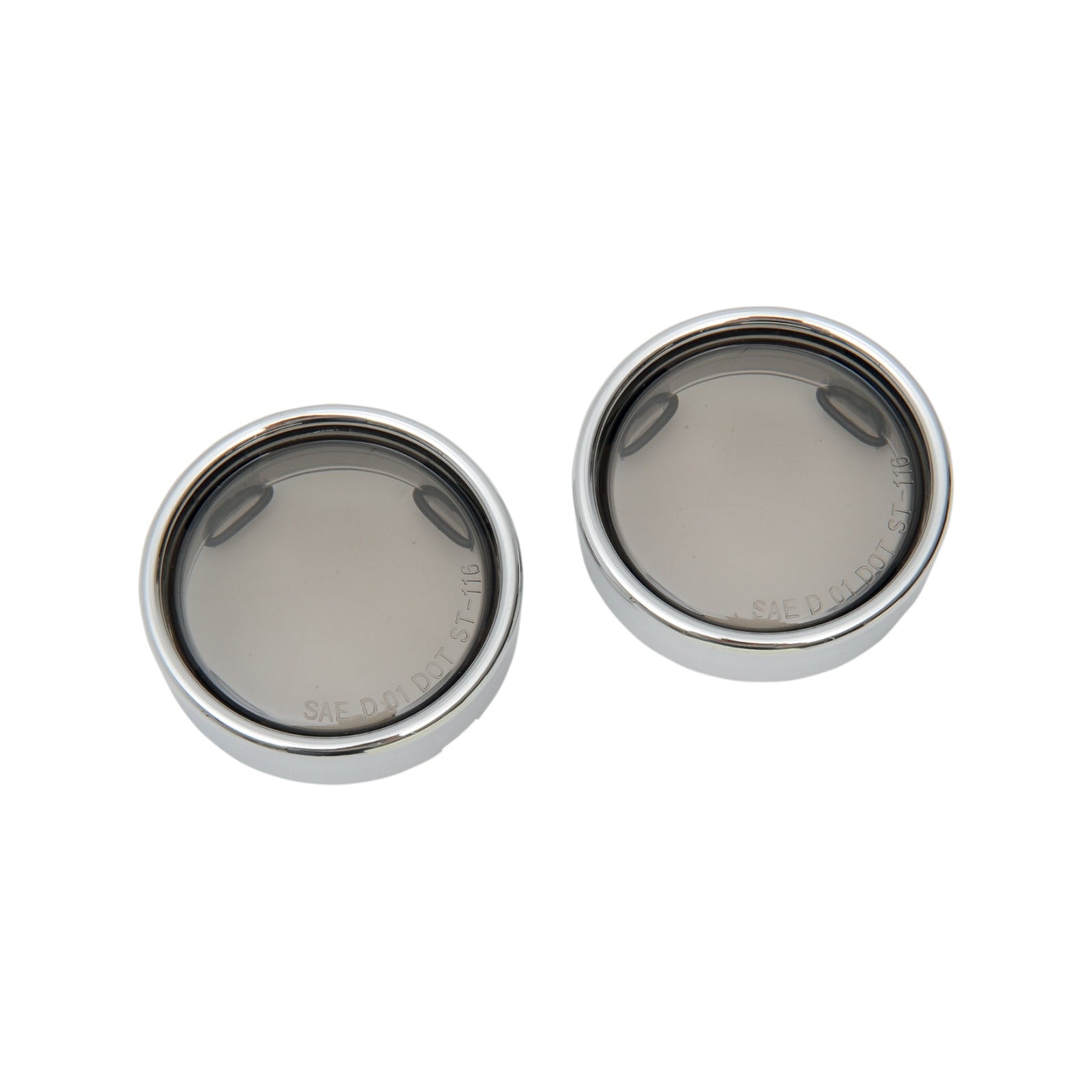 DRAG SPECIALTIES - LENS W/TRIM RING - SMOKE