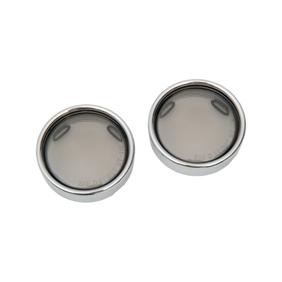 DRAG SPECIALTIES - LENS W/TRIM RING - SMOKE