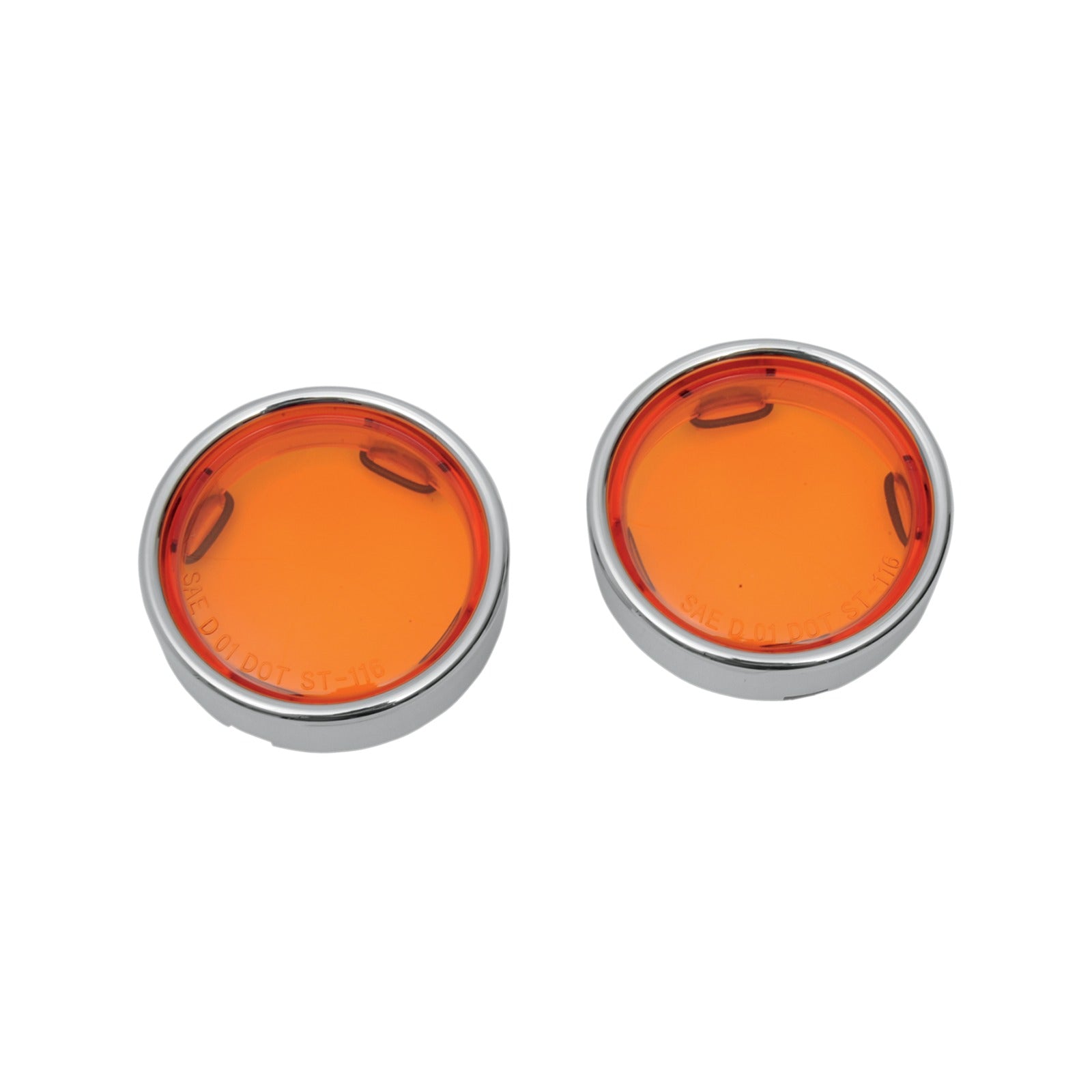 DRAG SPECIALTIES - LENS W/TRIM RING - AMBER
