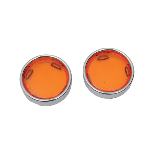 DRAG SPECIALTIES - LENS W/TRIM RING - AMBER