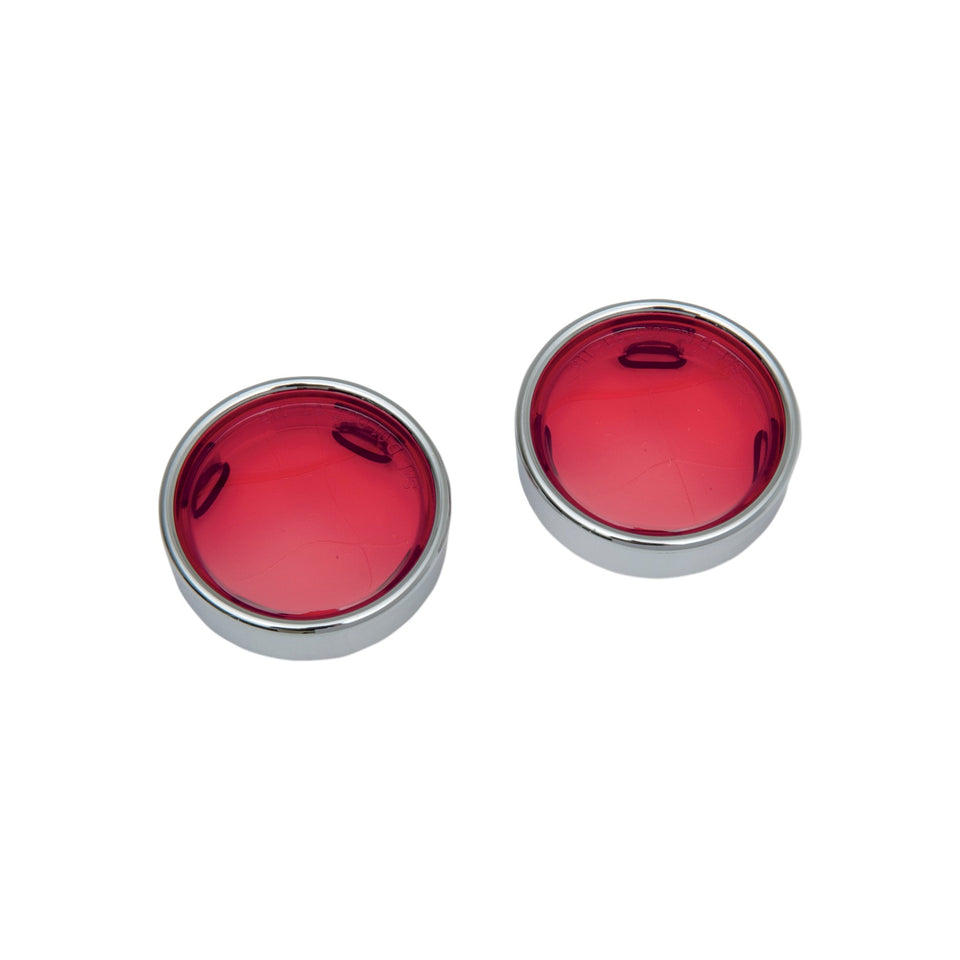 DRAG SPECIALTIES - LENS W/TRIM RING - RED