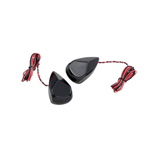 ALLOY ART - TURN SIGNAL - BLACK - SMOKE/RED