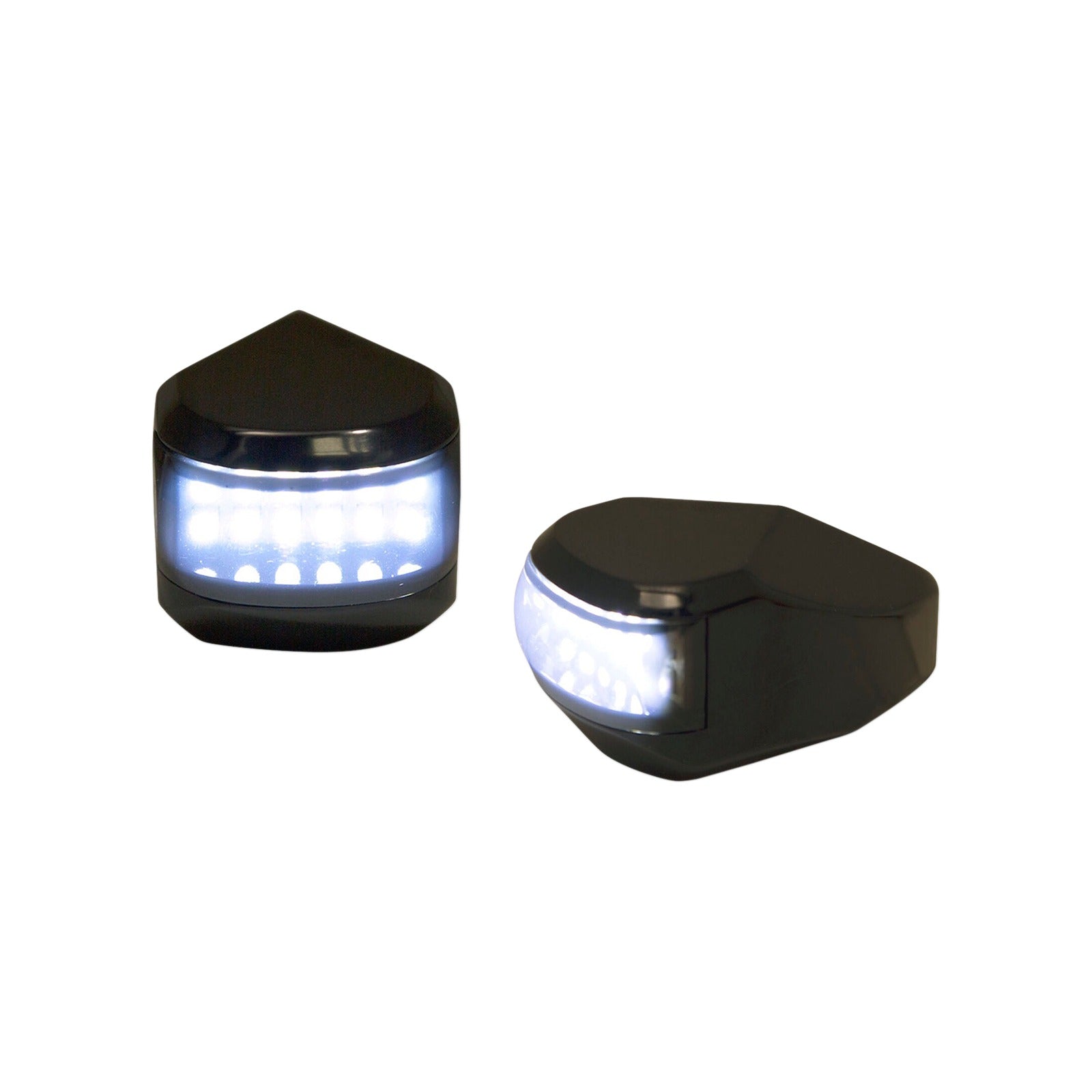 ALLOY ART - LED DRIVING/TURN SIGNAL LIGHT - BLACK - SMOKE LENS