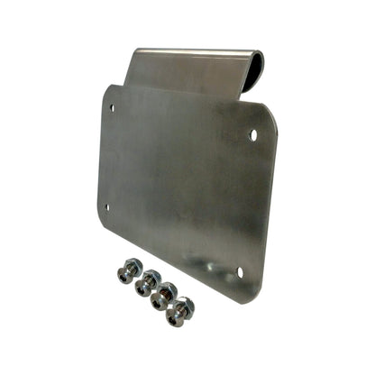 ALLOY ART - LICENSE PLATE MOUNT - BURNISHED ALUMINUM