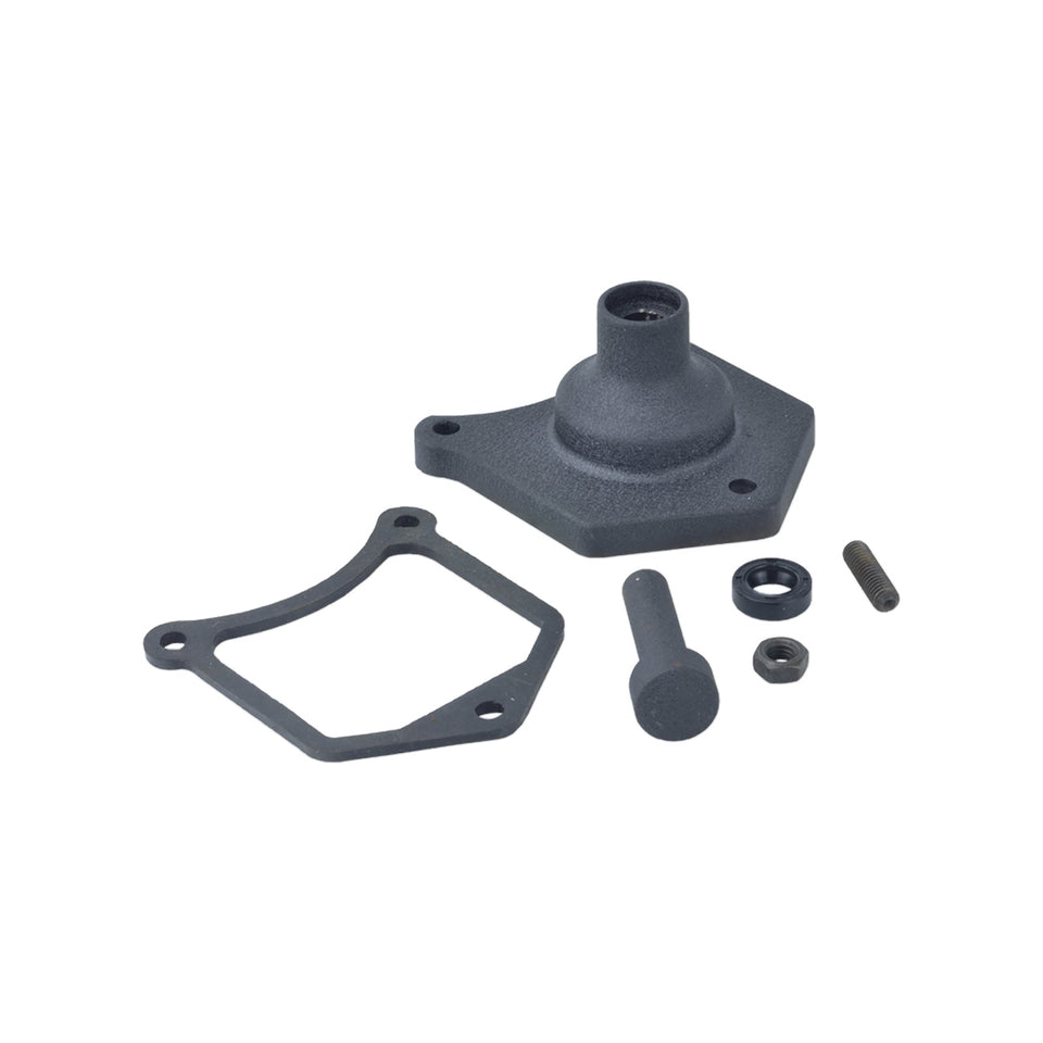 DRAG SPECIALTIES - END COVER - SOLENOID/STARTER BUTTON - BLACK WRINKLE