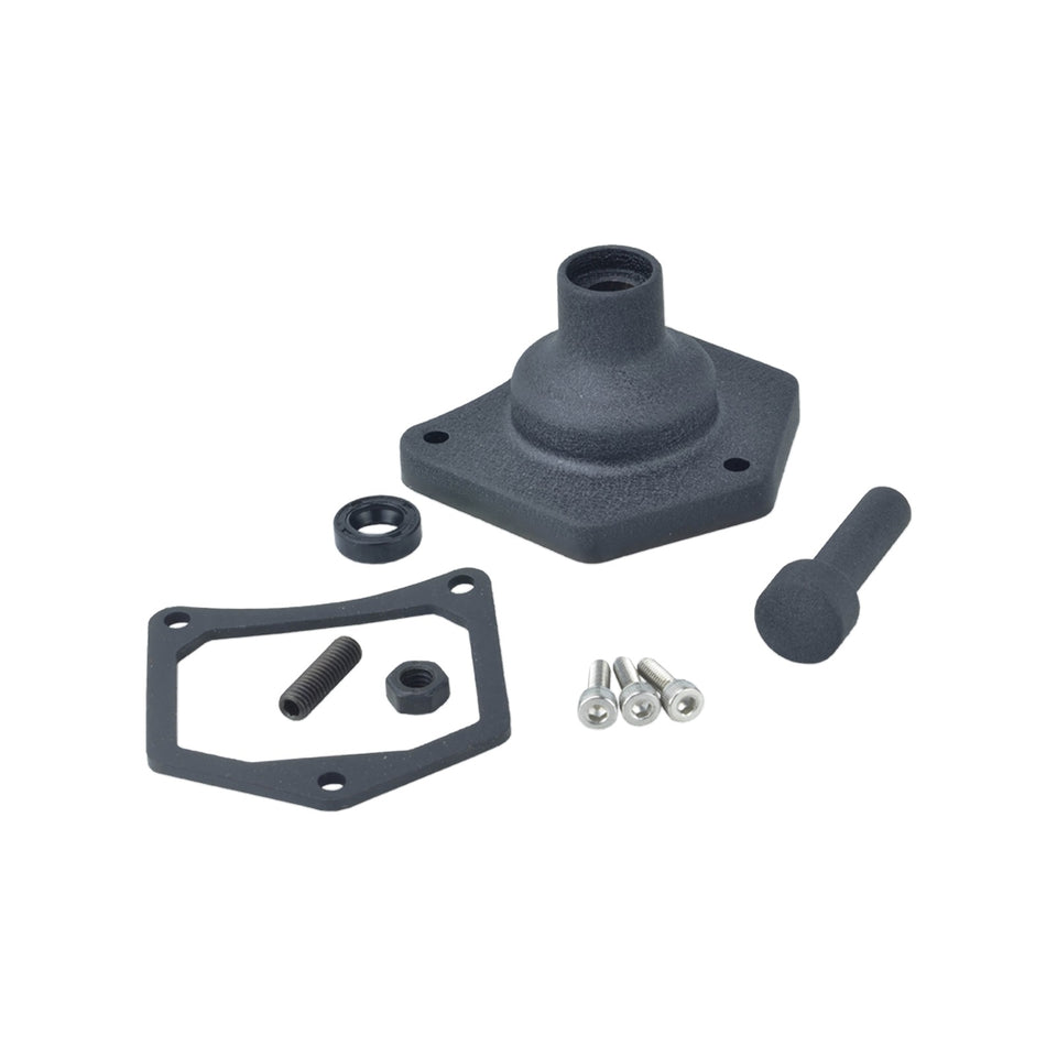 DRAG SPECIALTIES - END COVER - SOLENOID/STARTER BUTTON - BLACK WRINKLE