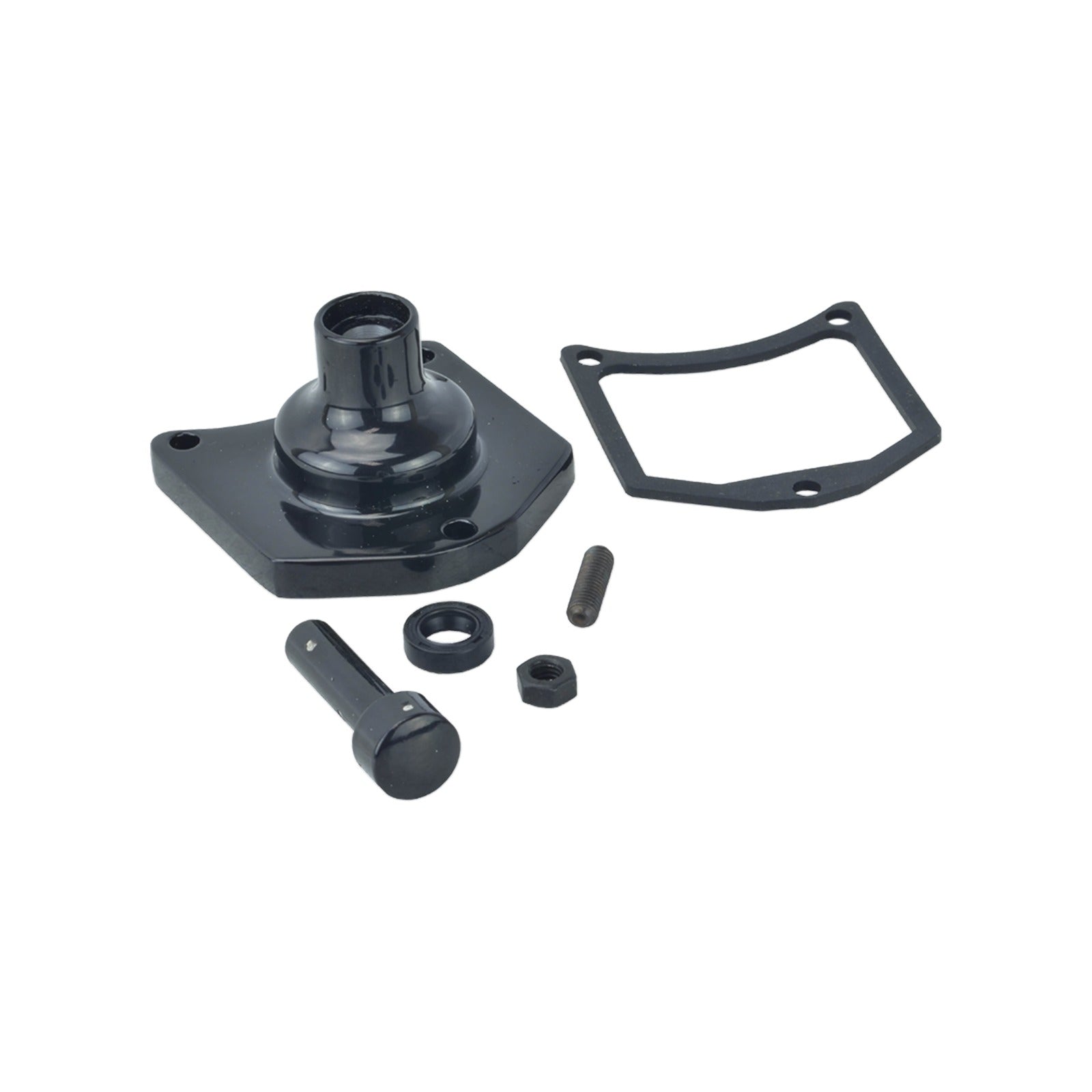 DRAG SPECIALTIES - END COVER - SOLENOID/STARTER BUTTON - GLOSS BLACK