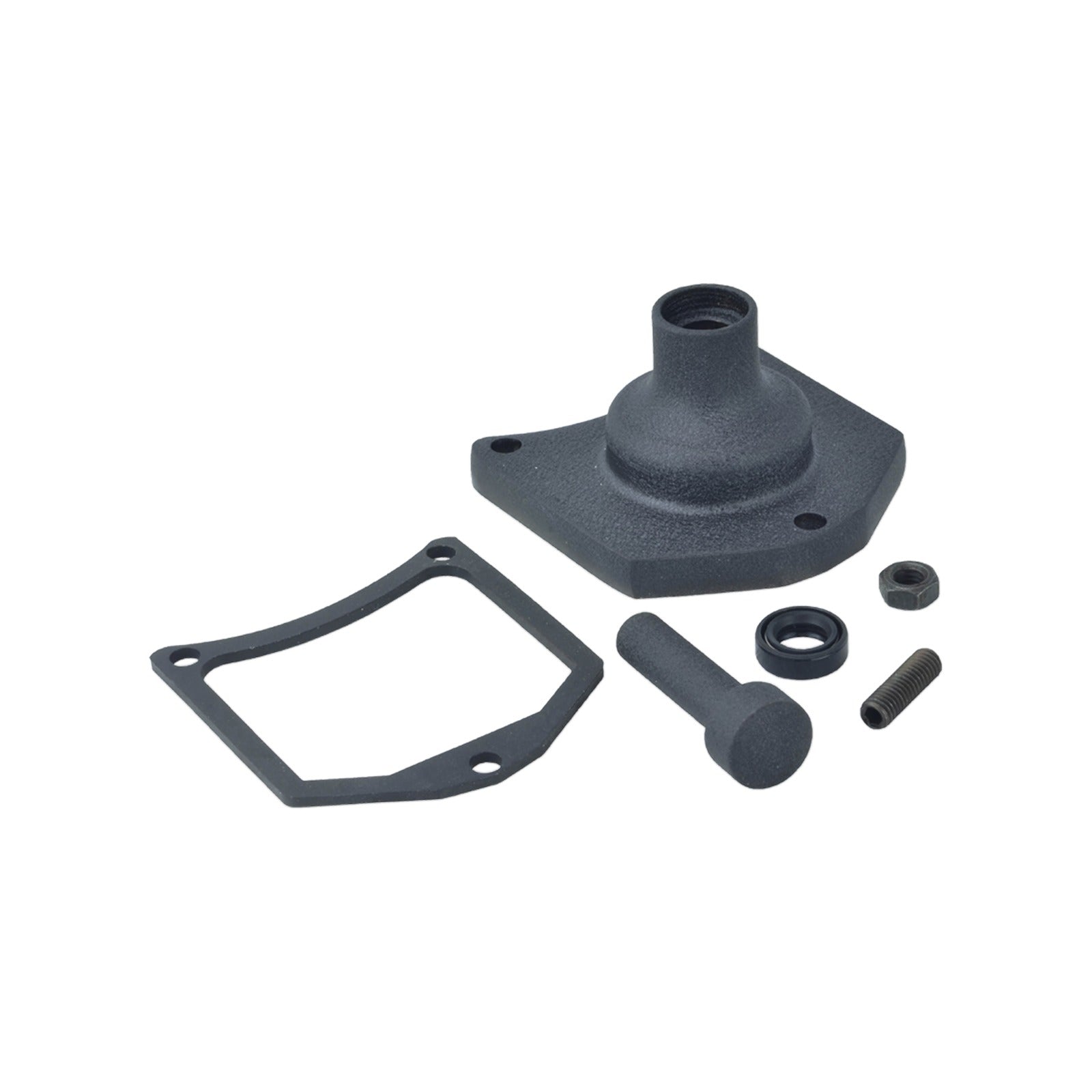 DRAG SPECIALTIES - END COVER - SOLENOID/STARTER BUTTON - BLACK WRINKLE