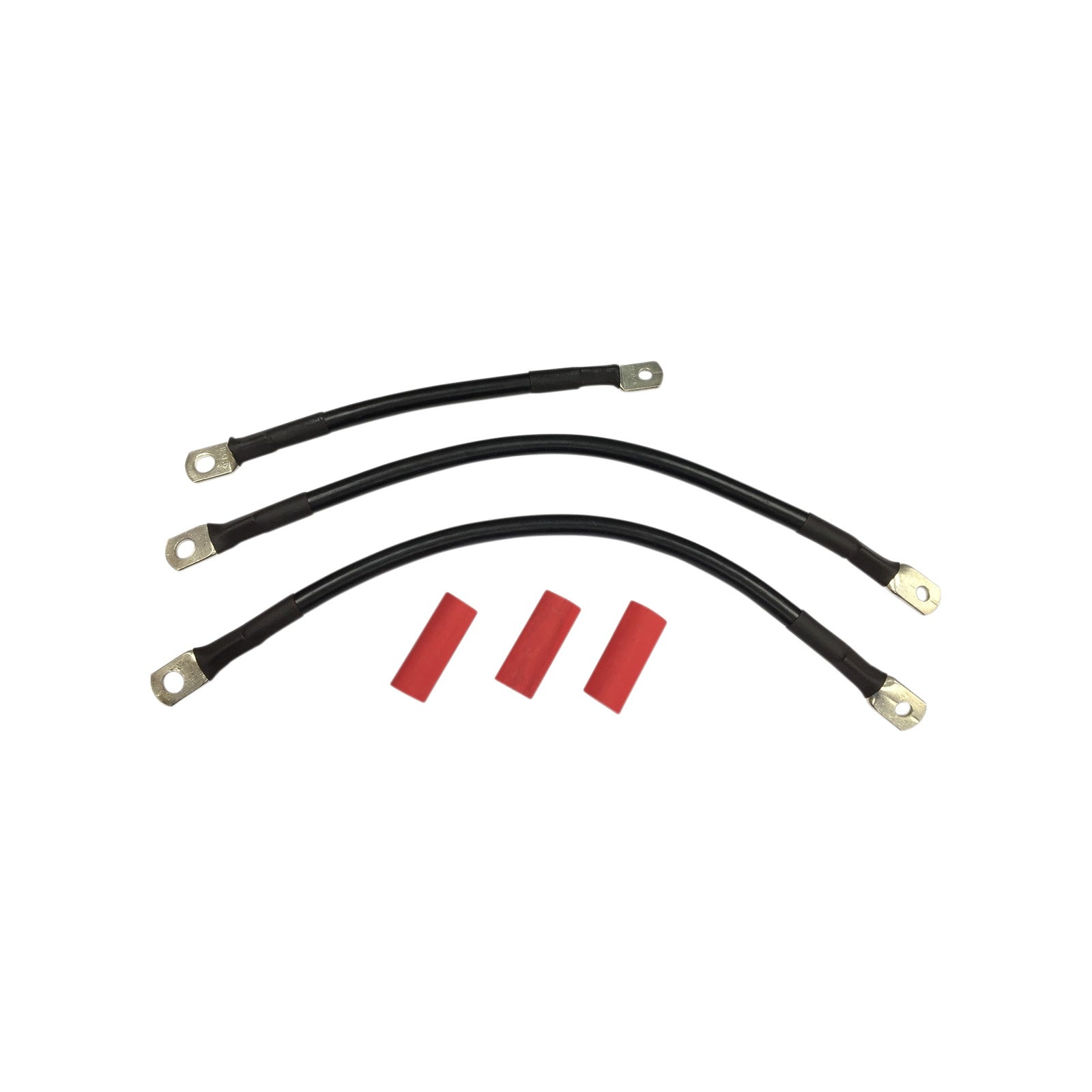 DRAG SPECIALTIES - BLACK BATTERY CABLE SET - '93-'08 FL