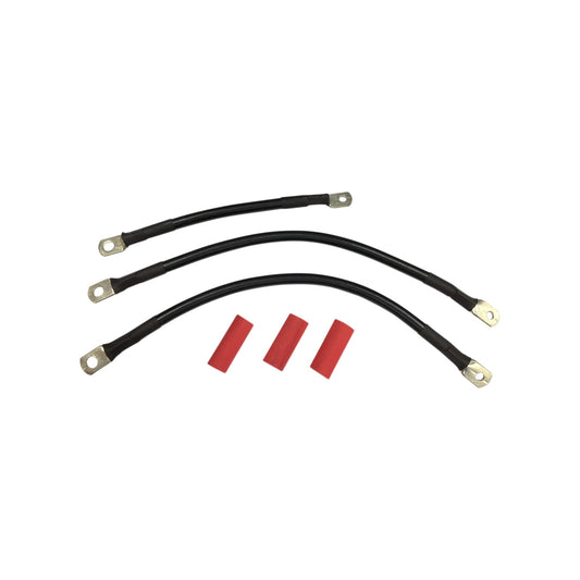 DRAG SPECIALTIES - BLACK BATTERY CABLE SET - '93-'08 FL