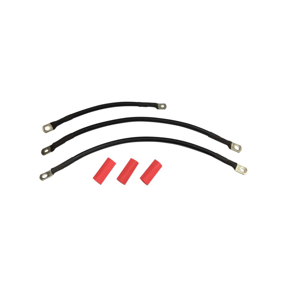 DRAG SPECIALTIES - BLACK BATTERY CABLE SET - '94-'09 DYNA