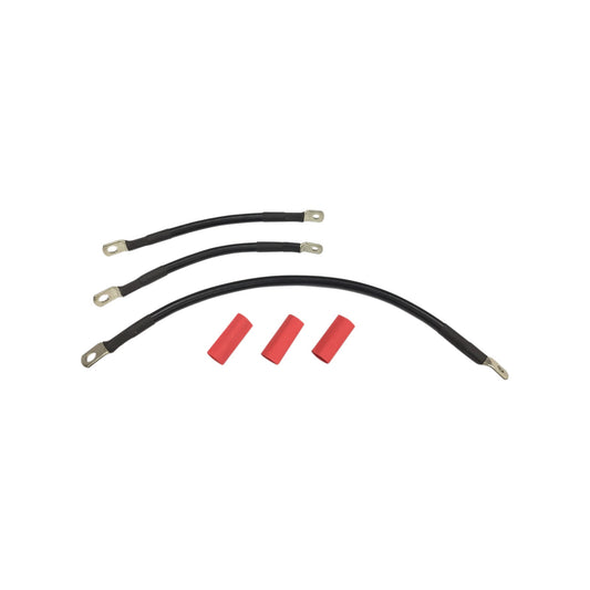 DRAG SPECIALTIES - BLACK BATTERY CABLE SET - '91-'93 DYNA