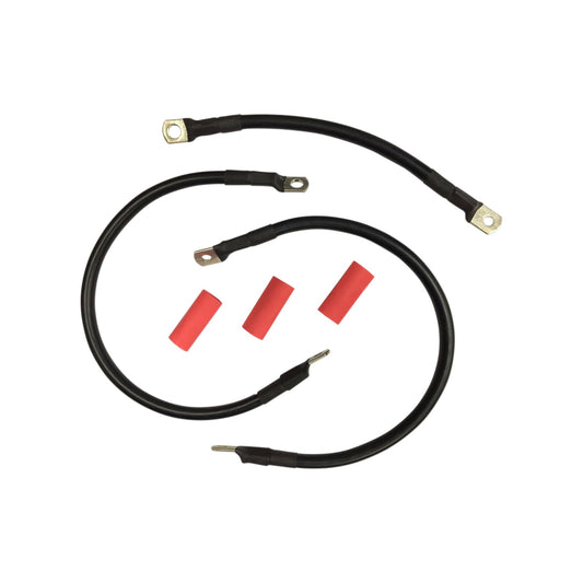 DRAG SPECIALTIES - BLACK BATTERY CABLE SET - '65-'84 FL