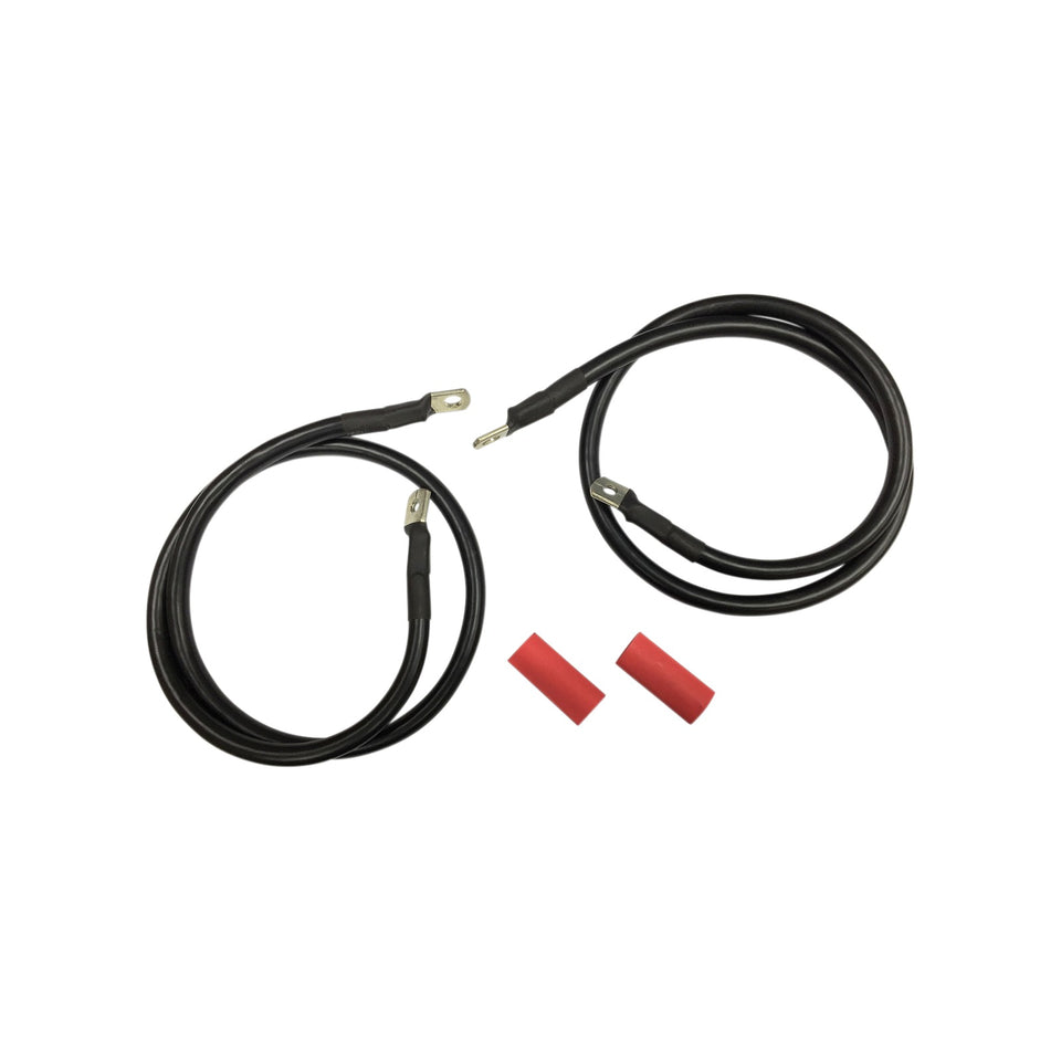 DRAG SPECIALTIES - BLACK BATTERY CABLE SET - '89-'92 FL