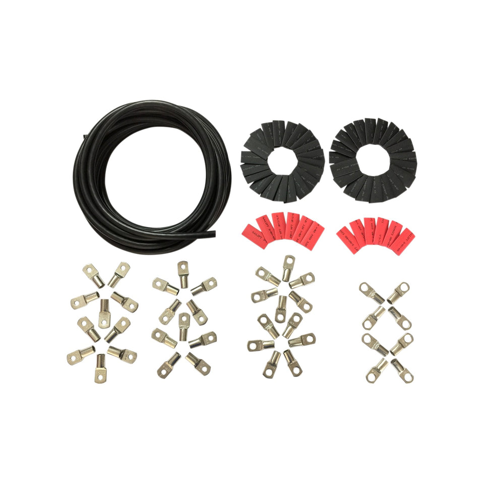 DRAG SPECIALTIES - CUSTOM BATTERY CABLE KIT - HARLEY DAVIDSON - BLACK