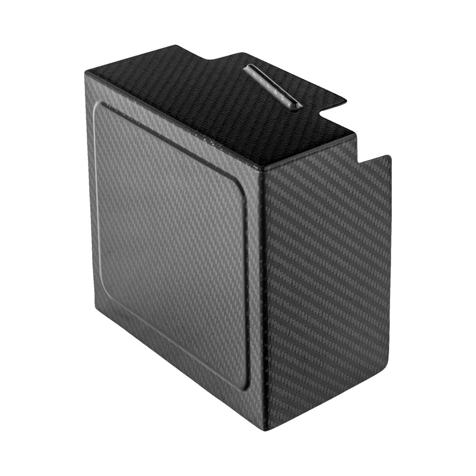 SADDLEMEN - COVER BATTERY CARBON FIBER MATTE