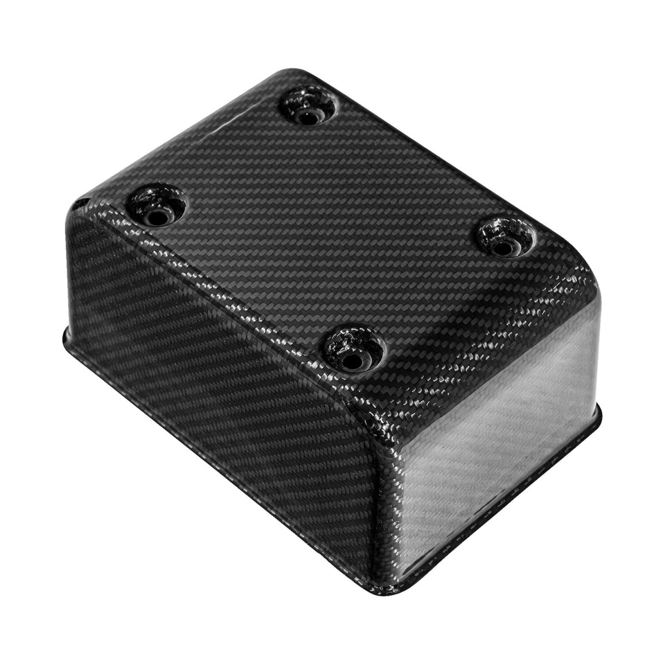 SADDLEMEN - FUSE BLOCK COVER - CARBON FIBER - GLOSS BLACK
