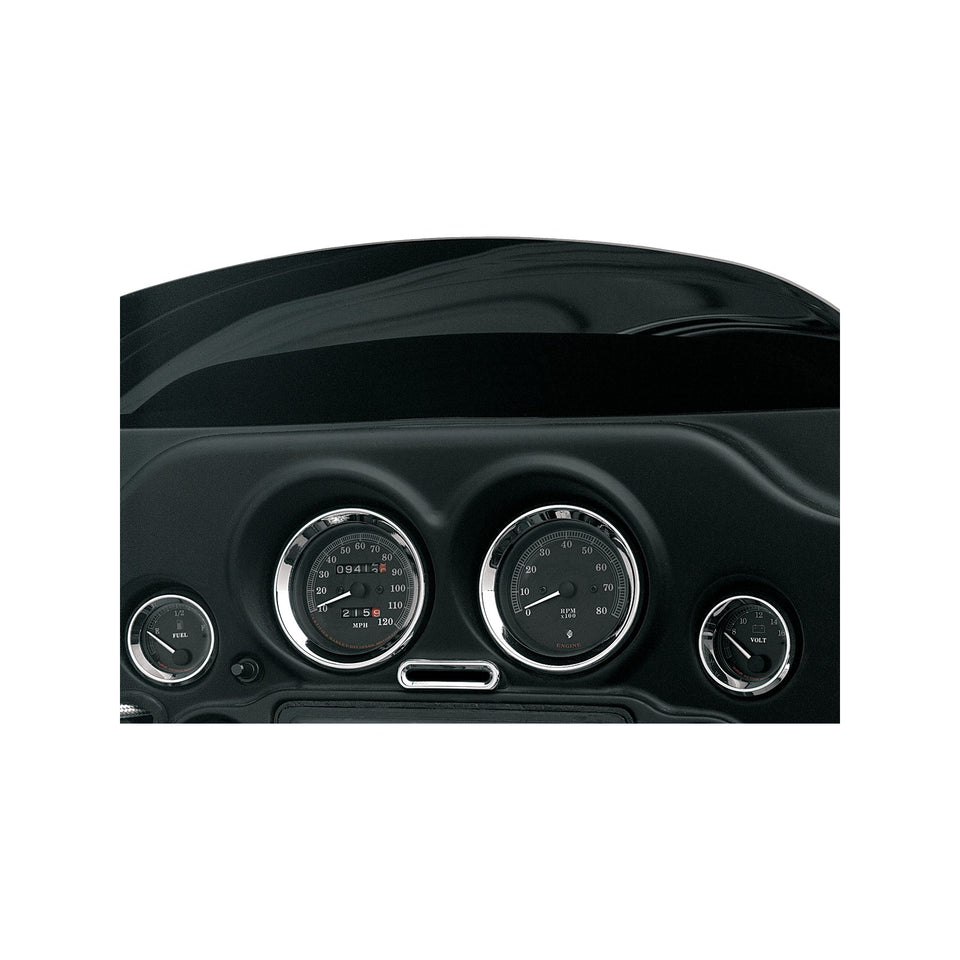 DRAG SPECIALTIES - BILLET INDICATOR LIGHT BEZEL - CHROME - HD TOURING/TRIKE
