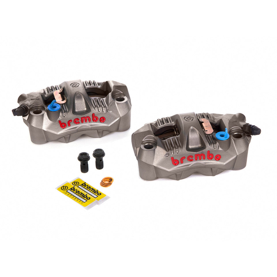Brembo GP4-RS Front Caliper Set (Radial Mount) Titanium Grey
