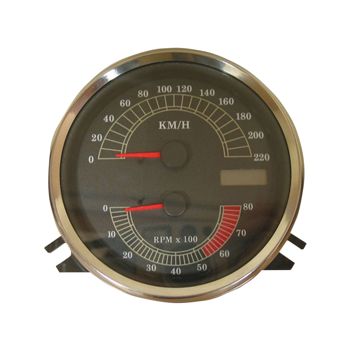 DRAG SPECIALTIES - ELECTRONIC SPEEDOMETER/TACHOMETER - STOCK LOOK - 220 KPH/8000 RPM