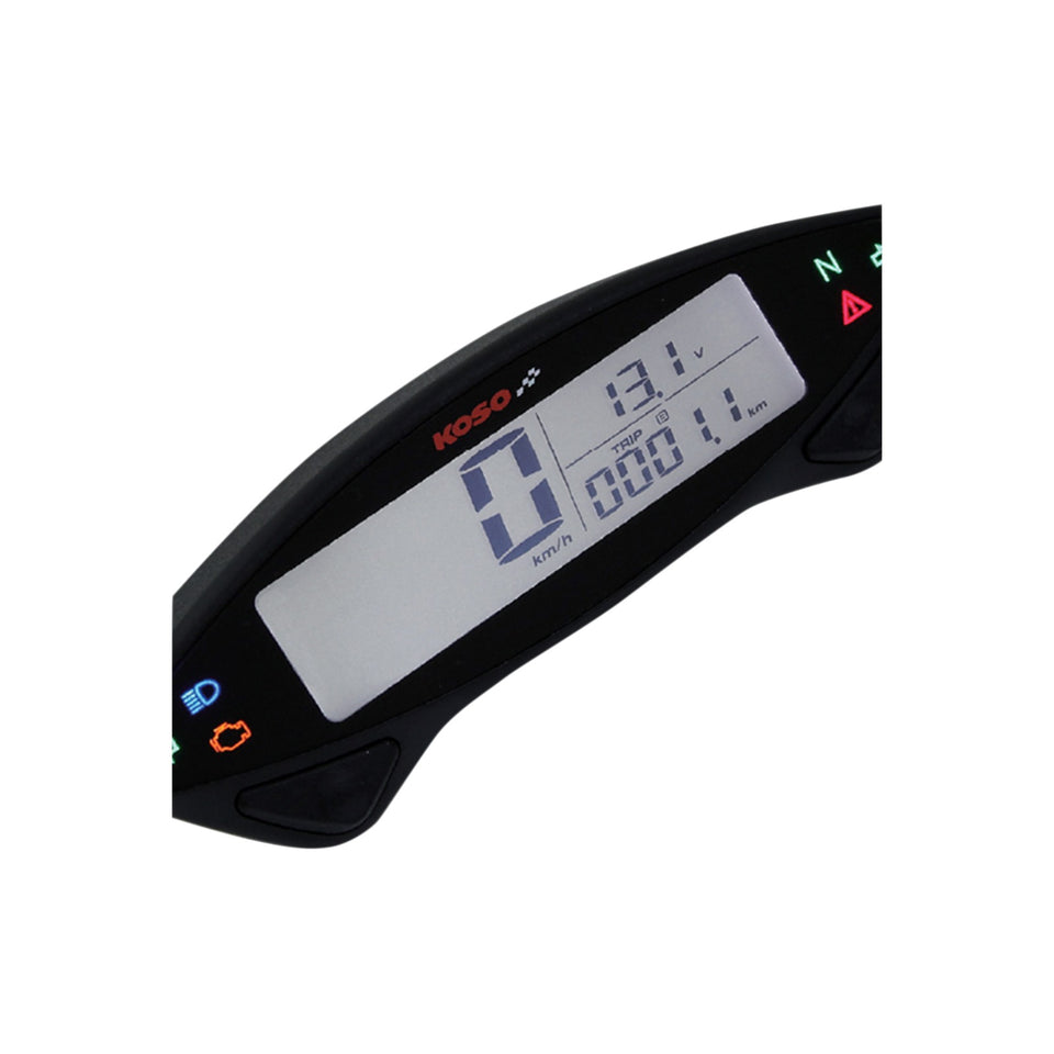 KOSO NORTH AMERICA - DB EX-02 SPEEDOMETER - 4.72" W X 0.91" H X 1.57" D