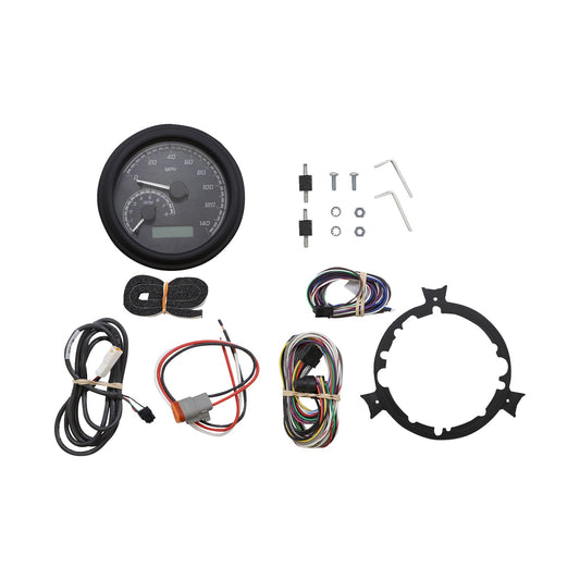 DAKOTA DIGITAL - MVX SERIES ANALOG GAUGE SYSTEM - BLACK/GRAY/BLACK