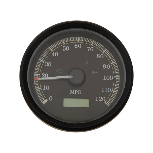 DRAG SPECIALTIES - 3-3/8" MPH PROGRAMMABLE ELECTRONIC SPEEDOMETER - BLACK BEZEL - BLACK FACE