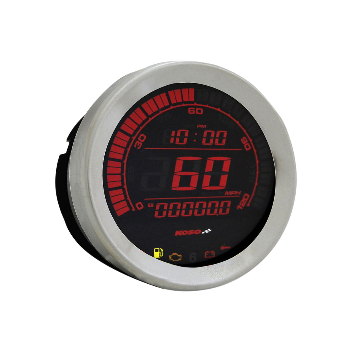 KOSO NORTH AMERICA - 4" SPEEDOMETER - CHROME