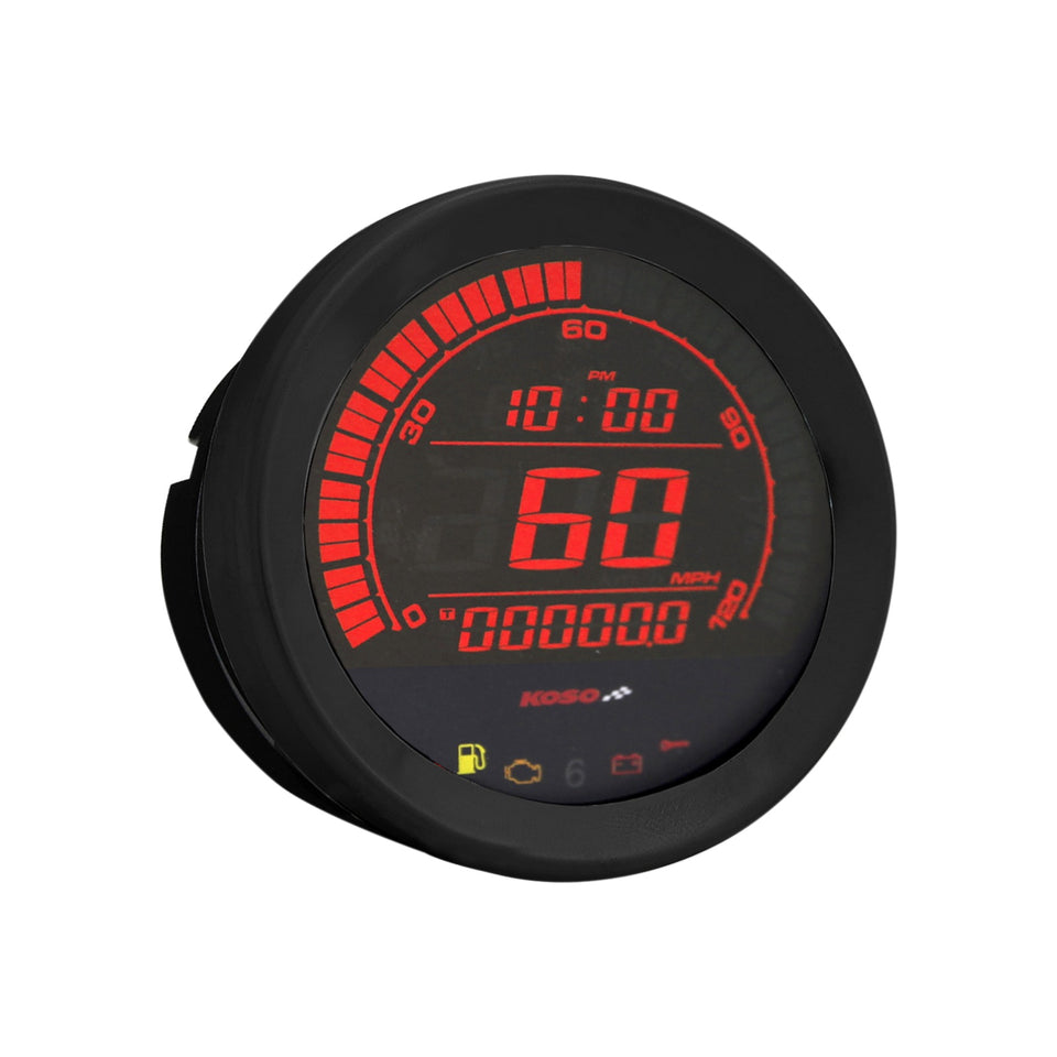 KOSO NORTH AMERICA - 4" SPEEDOMETER - BLACK