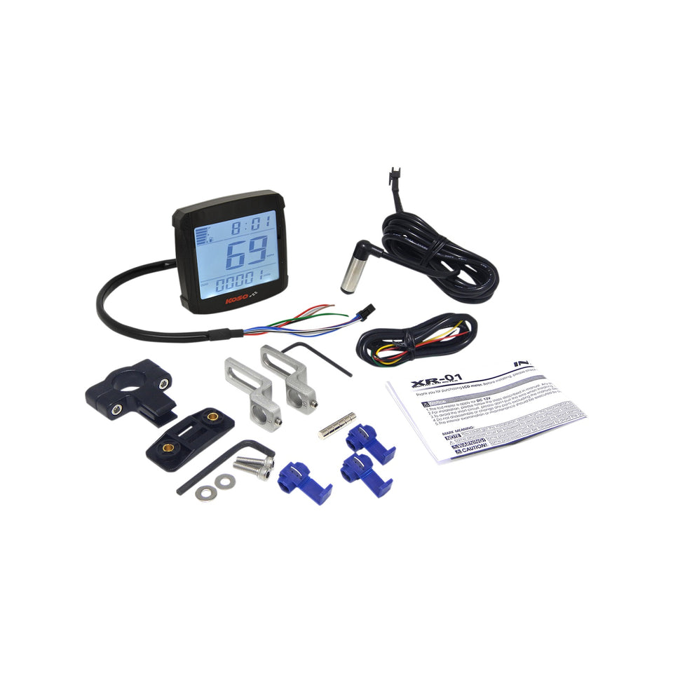 KOSO NORTH AMERICA - XR-01 SPEEDOMETER - 2.94" L X 3.05" W X 0.94" D