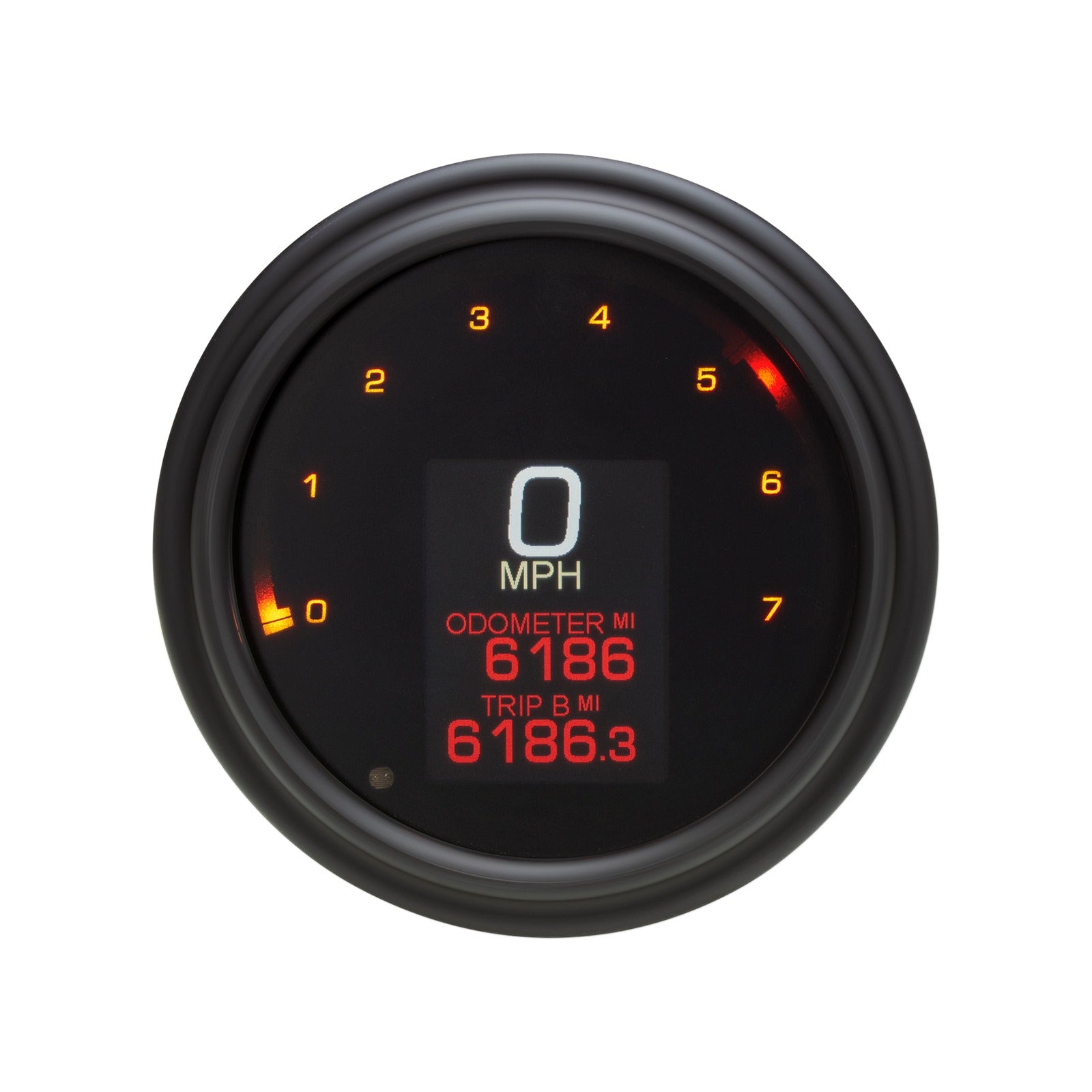 DAKOTA DIGITAL - TANK SPEEDOMETER - BLACK BEZEL - 4.5" - HARLEY DAVIDSON '99-'03