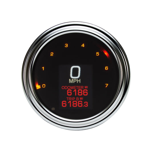 DAKOTA DIGITAL - TANK SPEEDOMETER - CHROME BEZEL - 4.5"
